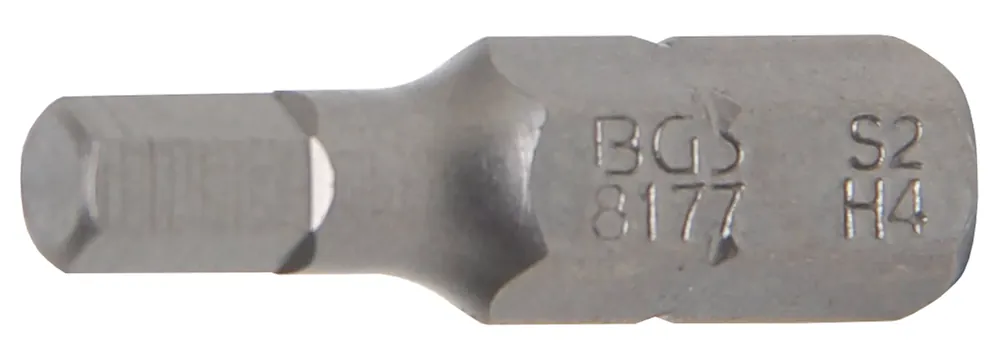 BGS Bit 25 mm Innensechskant 4 mm Außensechskant 6,3 mm Sichere Zahlung