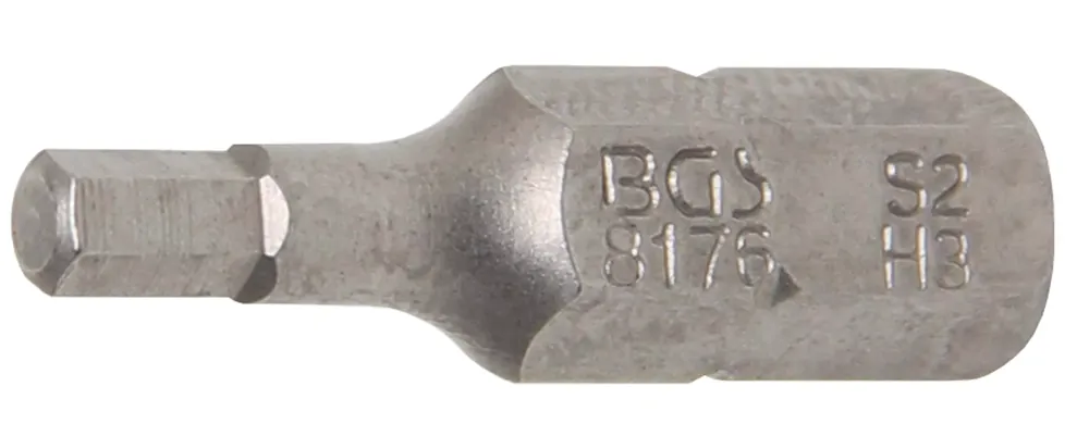 Abverkauf BGS Bit Länge 25 mm Außensechskant 6,3 mm (1/4") Innensechskant 3 mm