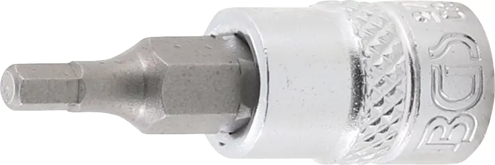 BGS Bit-Einsatz Innensechskant 1/8" mit Antrieb Innenvierkant 6,3 mm (1/4") Preisreduziert