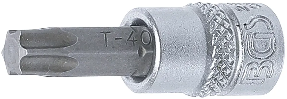 Geprüft BGS Bit-Einsatz T40 Innenvierkant 6,3 mm (1/4")