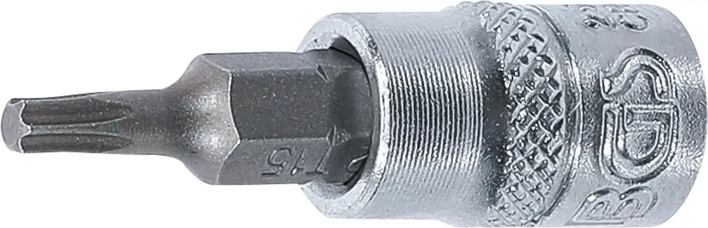 Nur Heute BGS Bit-Einsatz T15 Torx 1/4 Zoll Innenvierkant Chrom-Vanadium