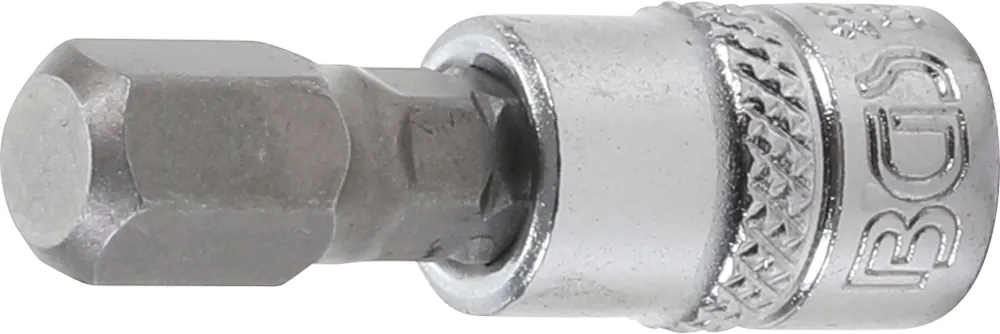 BGS Bit-Einsatz Innenvierkant 6,3 mm (1/4") x Innensechskant 8 mm Highlight