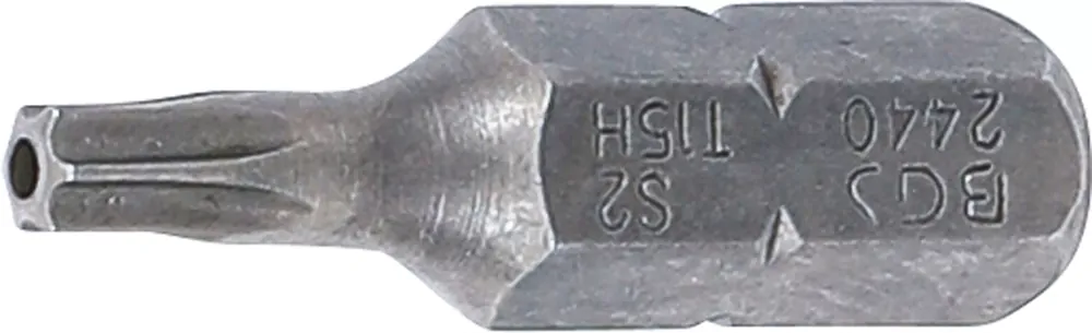 Bit T15 mit Bohrung Länge 25 mm Außensechskant 1/4 Zoll Top-Angebot