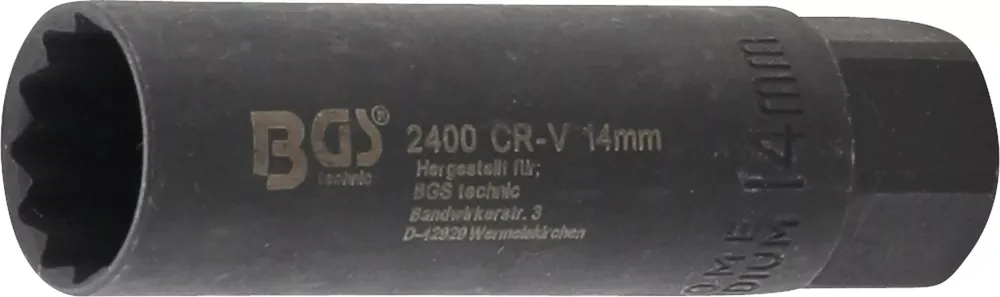 BGS Zündkerzen-Einsatz SW 14 mm Innenvierkant 10 mm Finale Aktion
