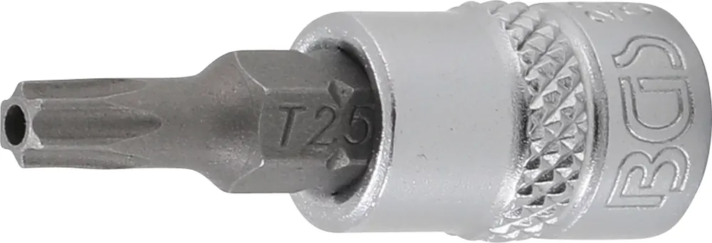 BGS Bit-Einsatz T25 Torx mit Bohrung 1/4 Zoll Innenvierkant Highlight