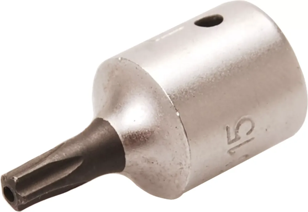 BGS Bit-Einsatz TS15 mit Innenvierkant 6,3 mm (1/4") und TS-Profil mit Bohrung Solange Der Vorrat Reicht