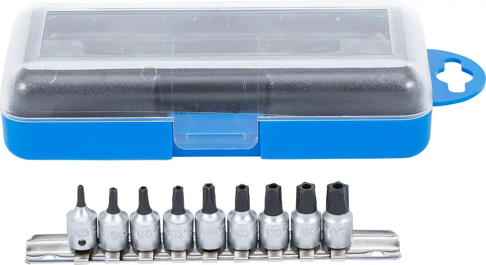 BGS Bit-Einsatz-Satz TS-Profil (für Torx Plus) 9-tlg. Innenvierkant 6,3 mm (1/4") Sichere Zahlung