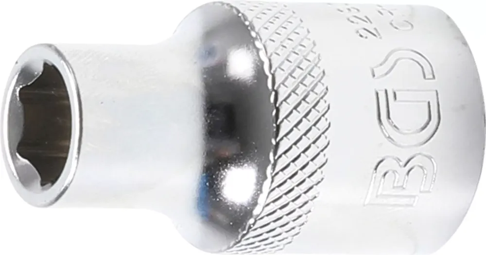 BGS Steckschlüssel-Einsatz Sechskant SW 9 mm Antrieb Innenvierkant 12,5 mm (1/2 Zoll) Sonderaktion