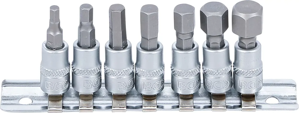 Solange Der Vorrat Reicht BGS Bit-Einsatz-Satz 7-teilig Innenvierkant 1/4 Zoll 4–12 mm