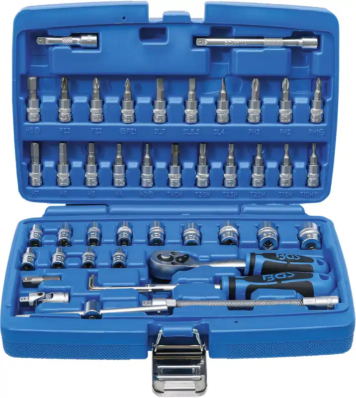 BGS Steckschlüssel-Satz 46-tlg. Antrieb 6,3 mm (1/4") Neuheit