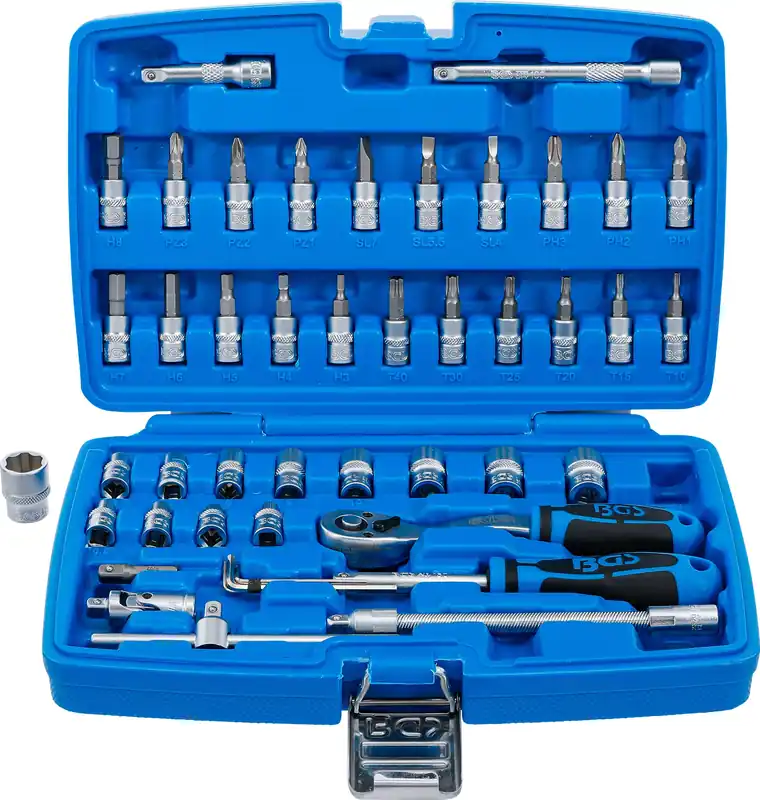 Steckschlüssel-Satz 46-tlg. Antrieb 6,3 mm (1/4") Preisreduziert
