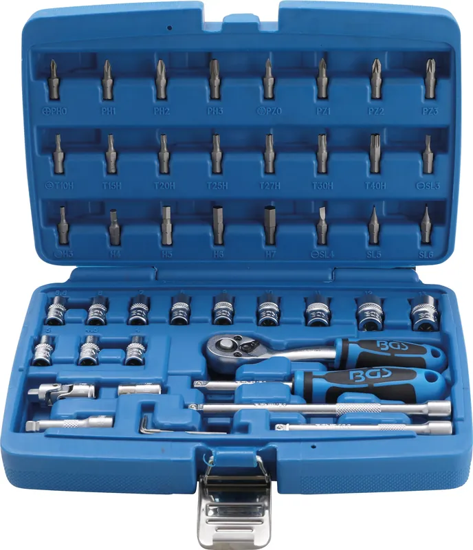 Steckschlüssel-Satz 46-tlg. Antrieb 6,3 mm (1/4 Zoll) Beliebt