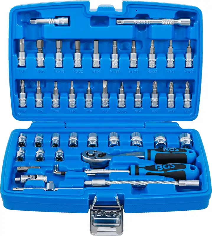 Steckschlüssel-Satz 6,3 mm (1/4") Zollgrößen 46-teilig Rabatt