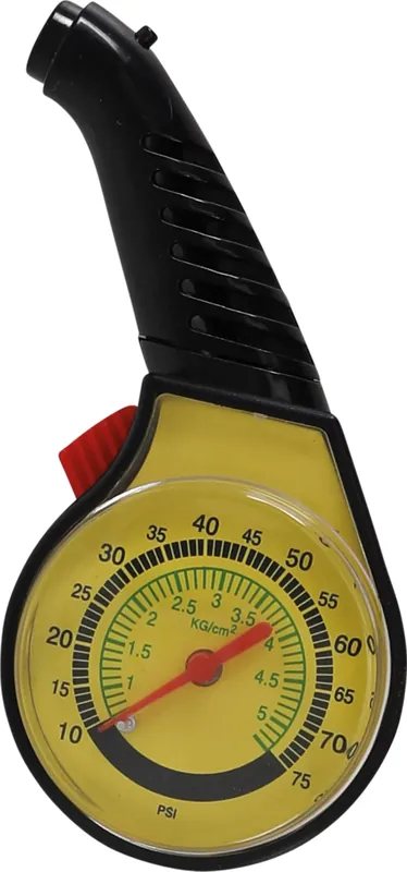 Reifendruckprüfer aus ABS mit Skala 10–75 PSI / 0–5,5 Bar Echt