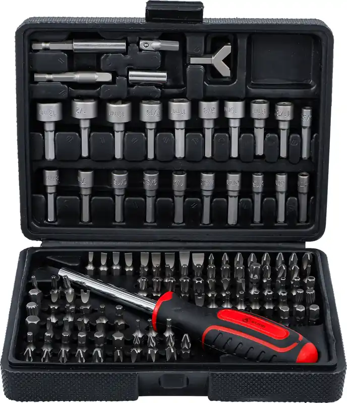 Neu Im Sortiment Universal-Bit-Satz 122-tlg. Antrieb Außensechskant 6,3 mm (1/4")