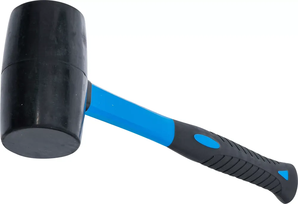 Neu Gummihammer mit Fiberglasstiel Ø 65 mm 720 g
