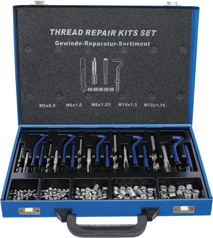 Gewinde-Reparatursatz M5–M12 130-tlg. Versand Am Gleichen Tag