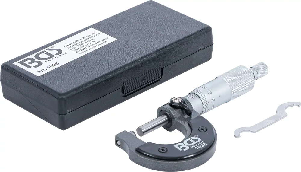 BGS Bügelmessschraube 0–25 mm Genauigkeit 0,01 mm Preiswert