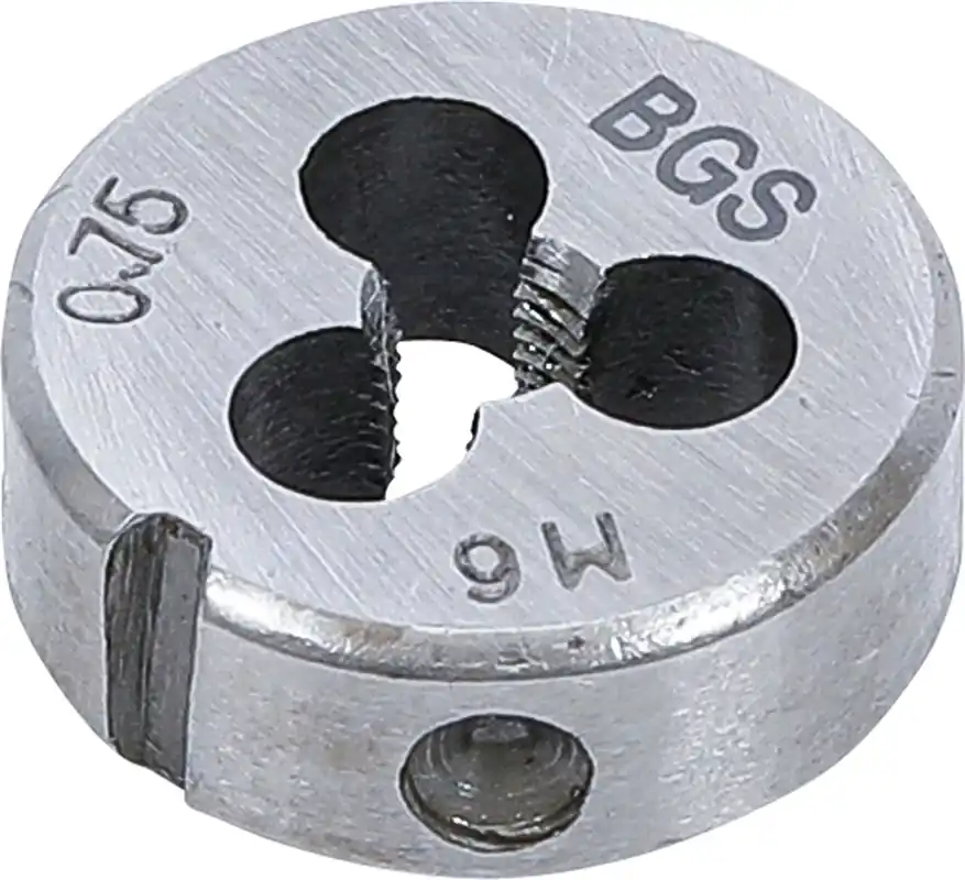 Gewindeschneideisen M6 x 0,75 x 25 mm aus Werkzeugstahl Highlight