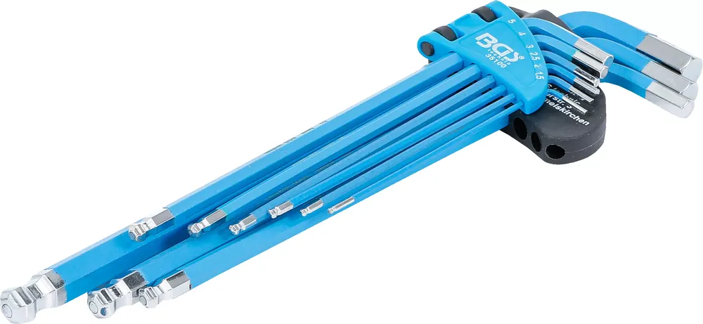 Top-Seller BGS Winkelschlüssel-Satz extra lang Innensechskant / Kugelkopf 1,5–10 mm 9-tlg.