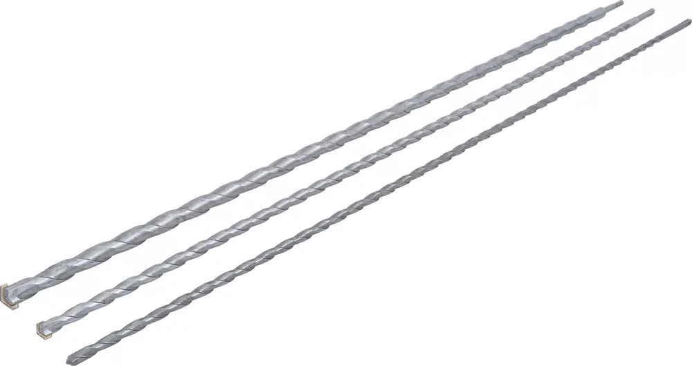 Mauer-Durchbruch-Bohrer-Satz mit SDS-Schaft 12 / 16 / 24 mm – 3-tlg. Neue Ware