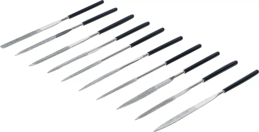BGS Diamantfeilen-Satz gerade 140 x 3 mm 10-tlg. Neu