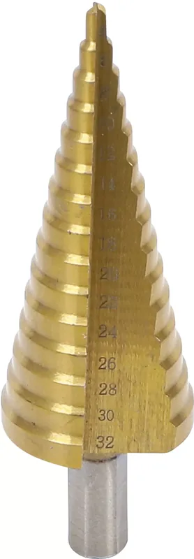 Stufenbohrer titannitriert Ø 4 - 32 mm Preisreduziert