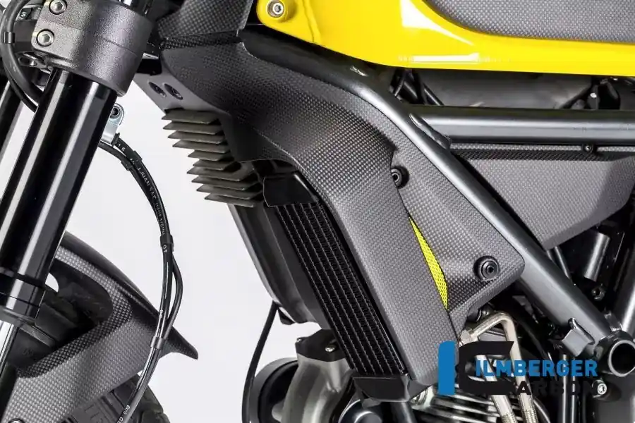 Ilmberger Carbon Wasserkühlerverkleidung links matt passend für Ducati Scrambler Finale Aktion