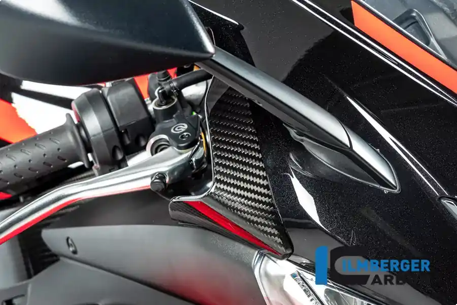 Ilmberger Carbon Windabweiser rechts glanz passend für Aprilia RSV4 ab 2021 Begrenztes Angebot