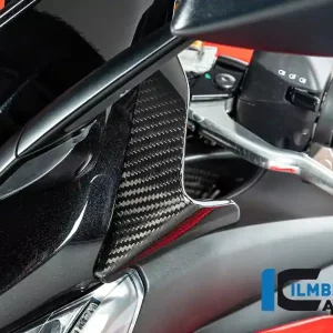 Neue Kollektion Ilmberger Carbon Windabweiser passend für Aprilia RSV4 2021-, links glanz, mit ABE