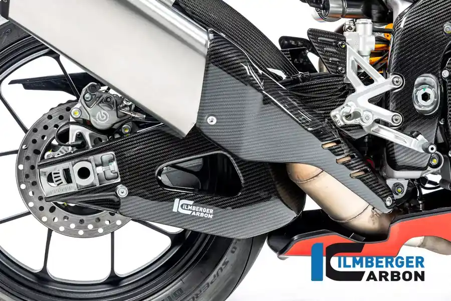 Neue Ware Ilmberger Carbon Schwingenabdeckung rechts glanz passend für Aprilia RSV4 / Tuono V4 2021-