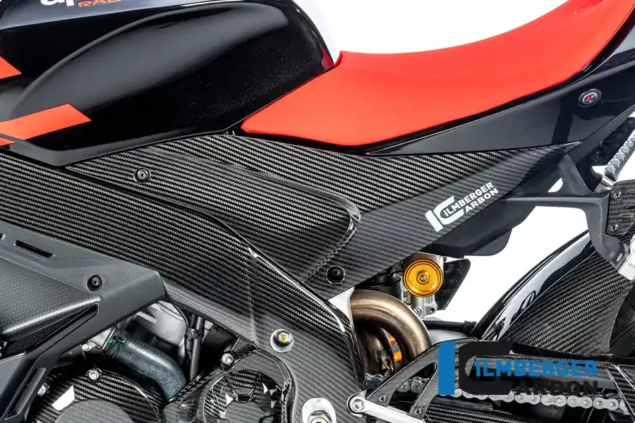 Angebot Ilmberger Carbon Seitendeckel links glanz passend für Aprilia RSV4 / Tuono V4 2021-