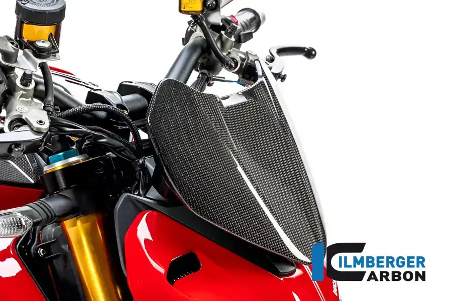 Versand Am Gleichen Tag Ilmberger Carbon Armaturenabdeckung glanz passend für Ducati Streetfighter V4