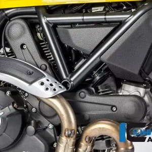 Online Kaufen Ilmberger Carbon Zahnriemenabdeckung horizontal matt passend für Ducati Scrambler