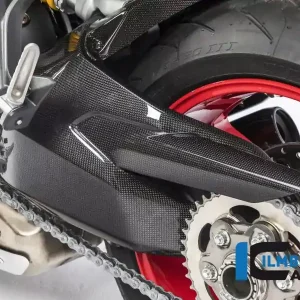 Ilmberger Carbon Schwingenschutz glänzend Carbon passend für Ducati Finale Aktion
