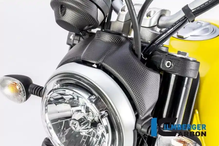 Knallerangebot Ilmberger Carbon Lampenabdeckung matt passend für Ducati Scrambler