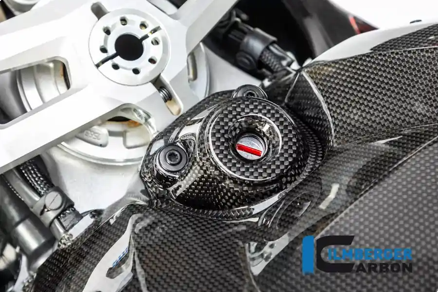 Super-Preis Ilmberger Carbon Zündschlossabdeckung glanz passend für Ducati Panigale V4 / V4 S / V4 R