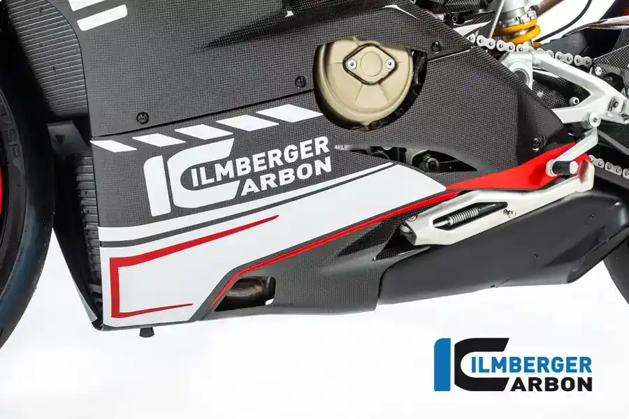 Ilmberger Carbon Verkleidungsunterteil links glanz passend für Ducati Panigale V4 / V4S ab 2018 Neue Kollektion