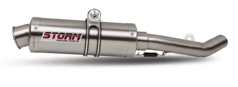 Storm by MIVV GP Edelstahl Endschalldämpfer passend für Aprilia RSV 1000 & Tuono Fighter Expressversand