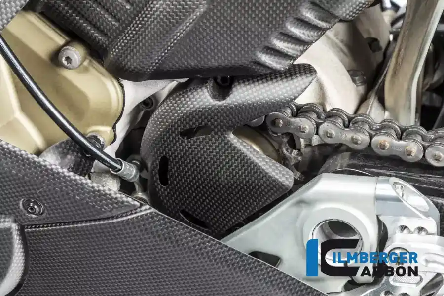 Ilmberger Carbon Ritzelabdeckung matt passend für Ducati Panigale V4 / V4S ab 2018 Nur Für Kurze Zeit