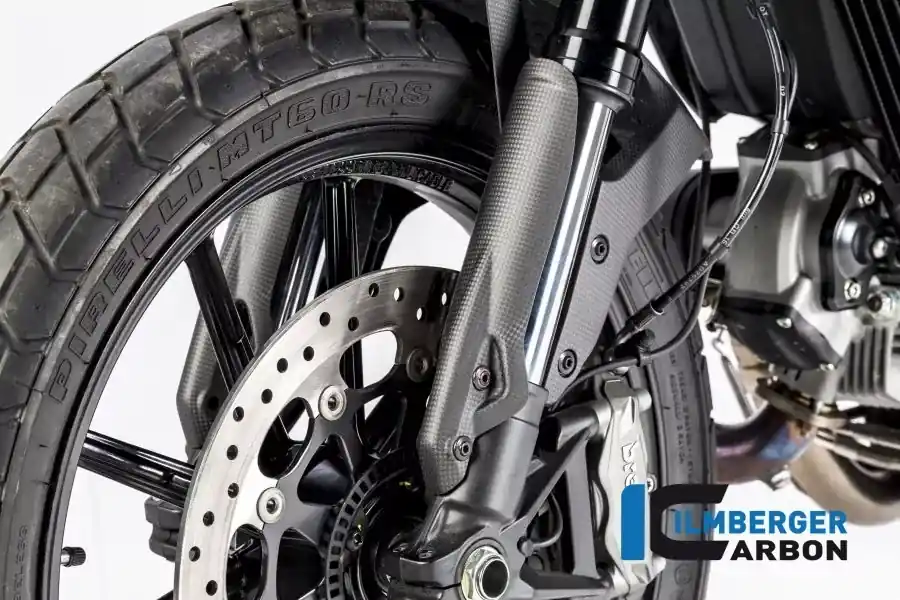 Ilmberger Carbon Standrohrcover links matt passend für Ducati Scrambler Kracherpreis