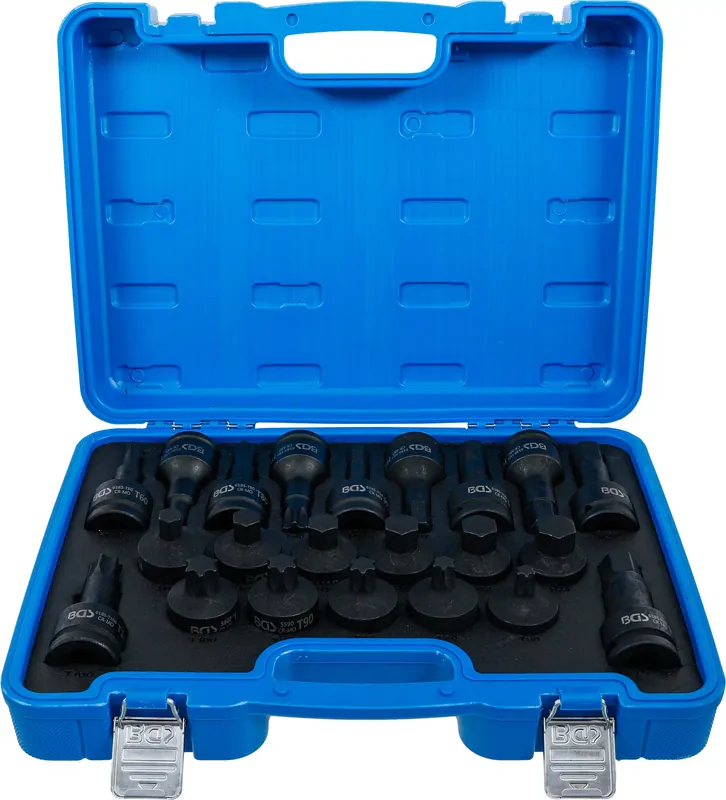 Jetzt Kaufen Kraft-Bit-Einsatz-Satz 22-tlg. Innenvierkant 3/4 Zoll Innensechskant & Torx