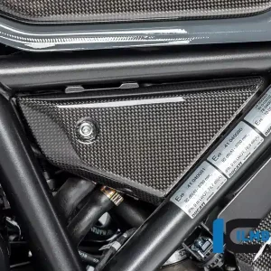 Begrenztes Angebot Ilmberger Carbon Abdeckung unterm Rahmen rechts glänzend passend für Ducati Scrambler 1100