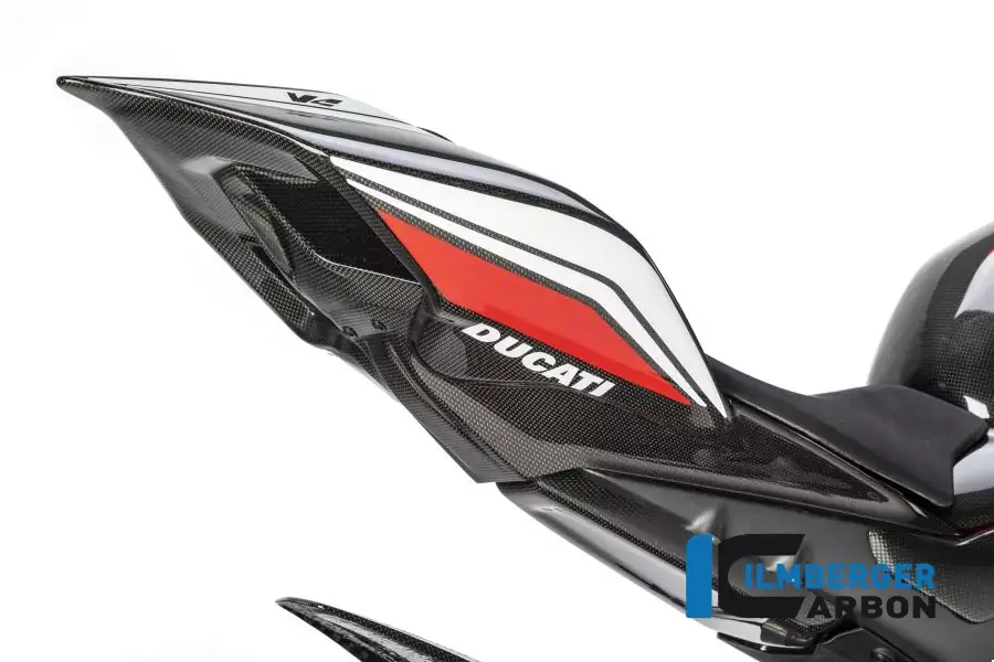 Ilmberger Carbon Untere Rahmenheckabdeckung glanz passend für Ducati Panigale V4/S/V4R Neu
