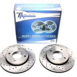 Top-Preis TA Technix Sport Bremsscheiben Satz Vorderachse passend für Mitsubishi Colt VI / Colt CZC Cabriolet / Smart Forfour