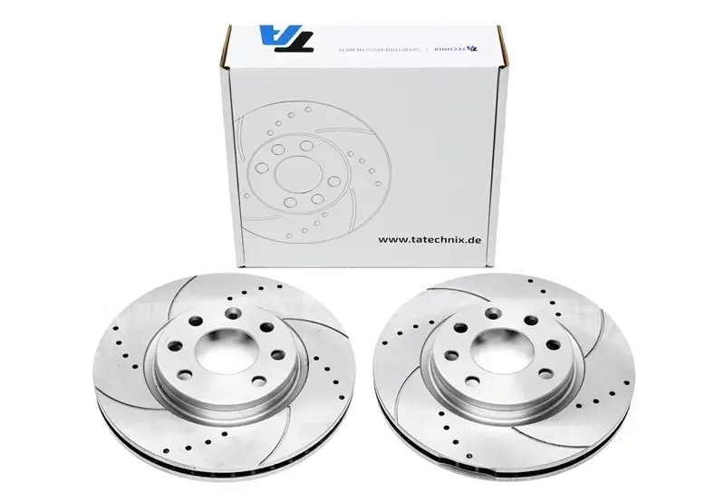 Sonderaktion TA Technix Sport Bremsscheiben Satz Vorderachse passend für Volvo 440 / 460 / 480