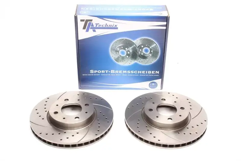 Neu TA Technix Sport Bremsscheiben Satz Vorderachse passend für Volvo 850