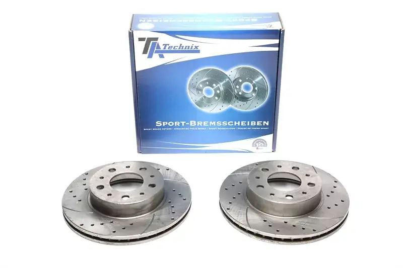 TA Technix Sport Bremsscheiben Satz Vorderachse passend für Volvo 740 / 740 Kombi Günstig