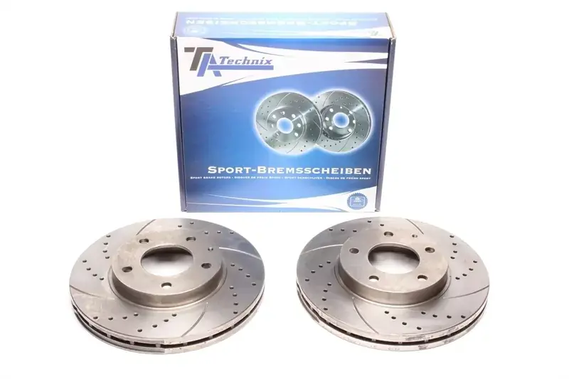 TA Technix Sport Bremsscheiben Satz Vorderachse passend für Mazda MPV II / Xedos 9 Neuheit