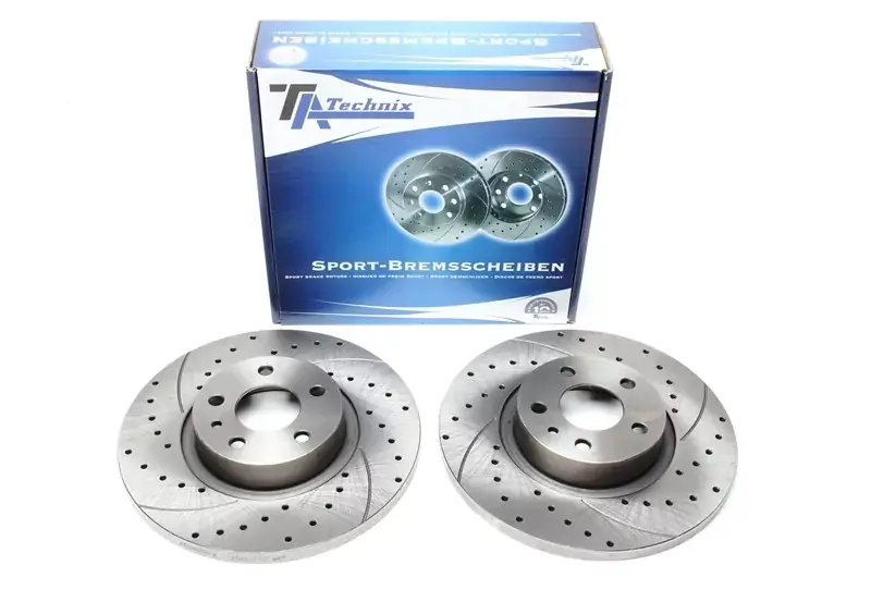 TA Technix Sport Bremsscheiben Satz Vorderachse passend für Alfa Romeo 147 / 156 / 156SW Heißes Angebot